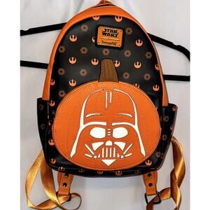 Loungefly Star Wars Darth Vader Glow-in-the-Dark Jack-o-Lantern Mini Backpack